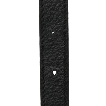 Hermes Taurillon Clemence Halzan 31 GM Black 12 of 13
