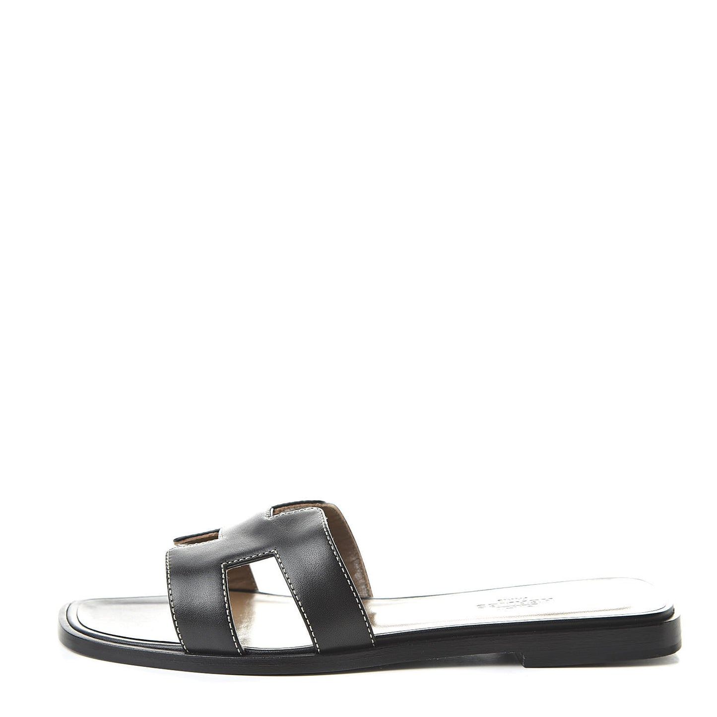 Calfskin Oran Sandals 36 Black