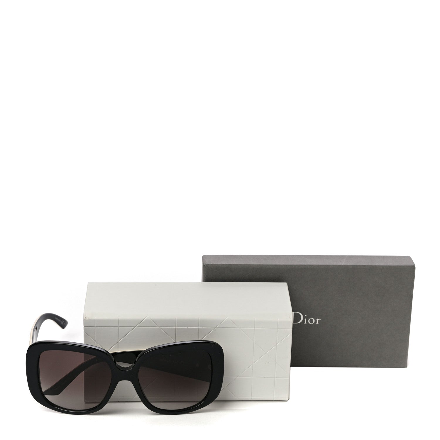 Christian Dior Cannage Dior Lady Lady 1 Sunglasses Black Ivory 9 of 9