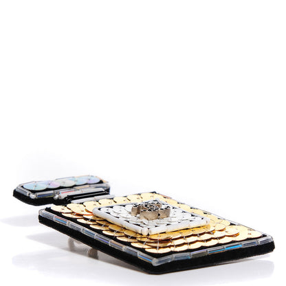 Chanel Crystal CC Sequin Perfume Brooch 4 of 6