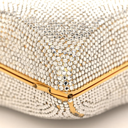 Judith Leiber Swarovski Crystal Star Minaudiere Clutch Gold 8 of 23
