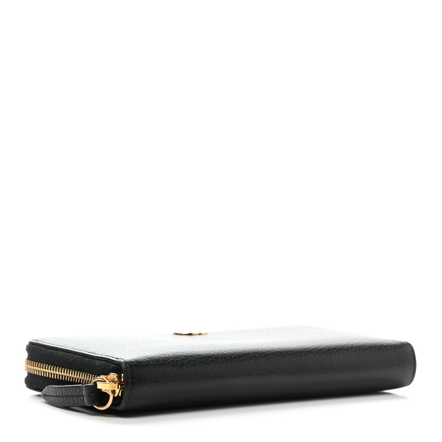 Gucci Dollar Calfskin GG Marmont Zip Around Wallet Black 4 of 8