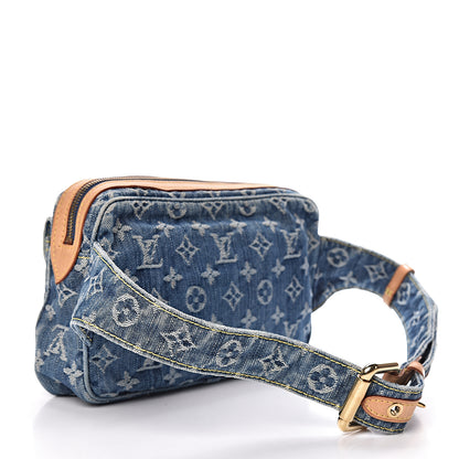 Louis Vuitton Monogram Denim Bum Bag Blue 3 of 11