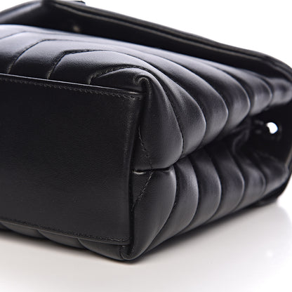 Saint Laurent Calfskin Y Quilted Monogram Small Loulou Chain Satchel Black 10 of 10
