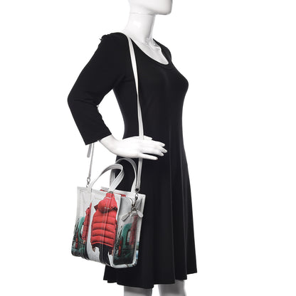 Balenciaga Agneau Arena Bazar Campaign Shopper Tote XS White Red Green 2 of 11