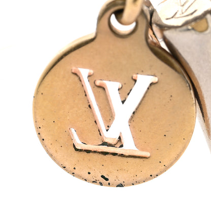 Louis Vuitton Metal Safari Charms Necklace Silver Gold 5 of 8