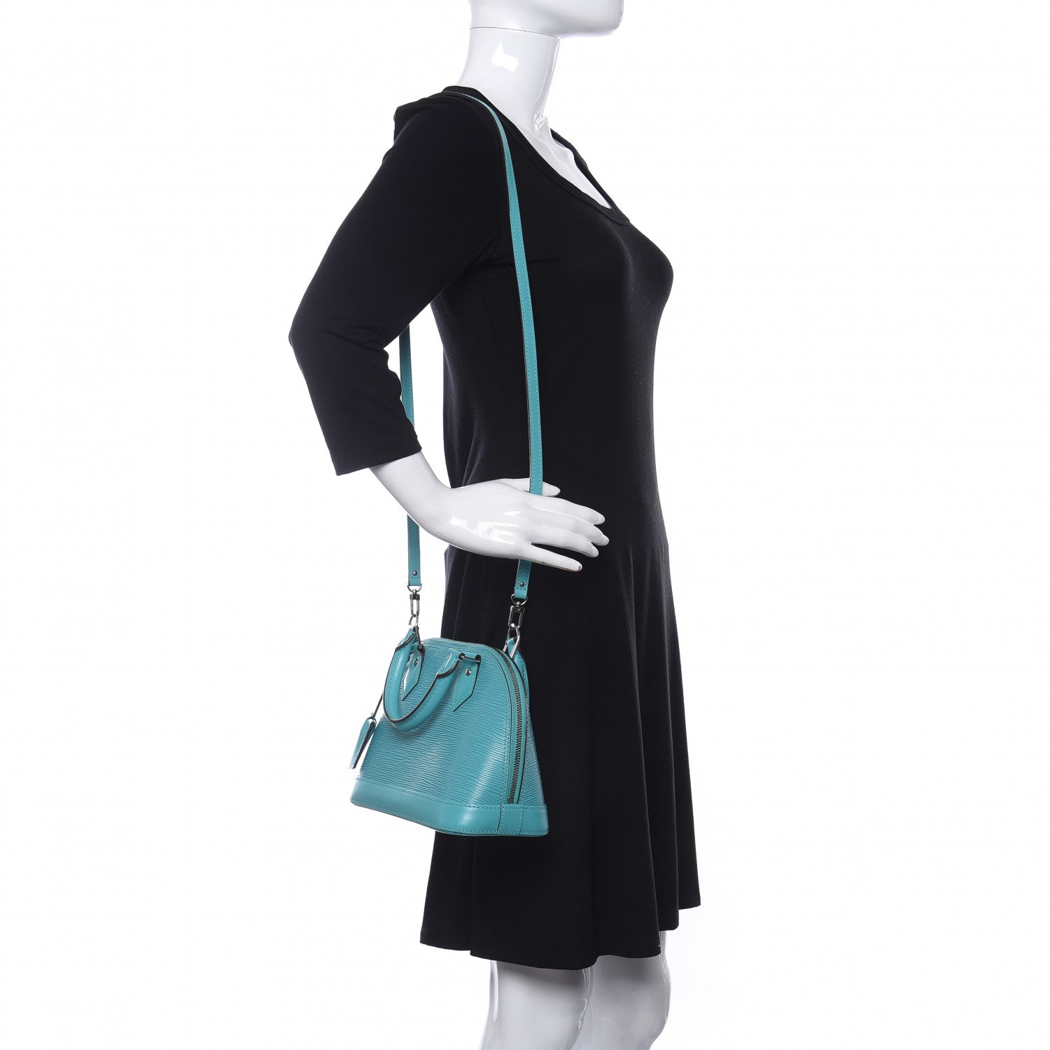 Louis Vuitton Epi Alma BB Turquoise 2 of 9