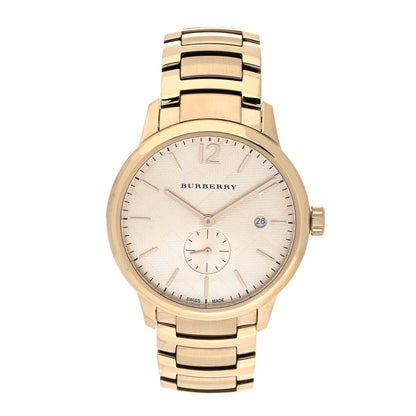Burberry Stainless Steel 40mm Classic Round Quartz Watch Gold BU10006 1 of 5