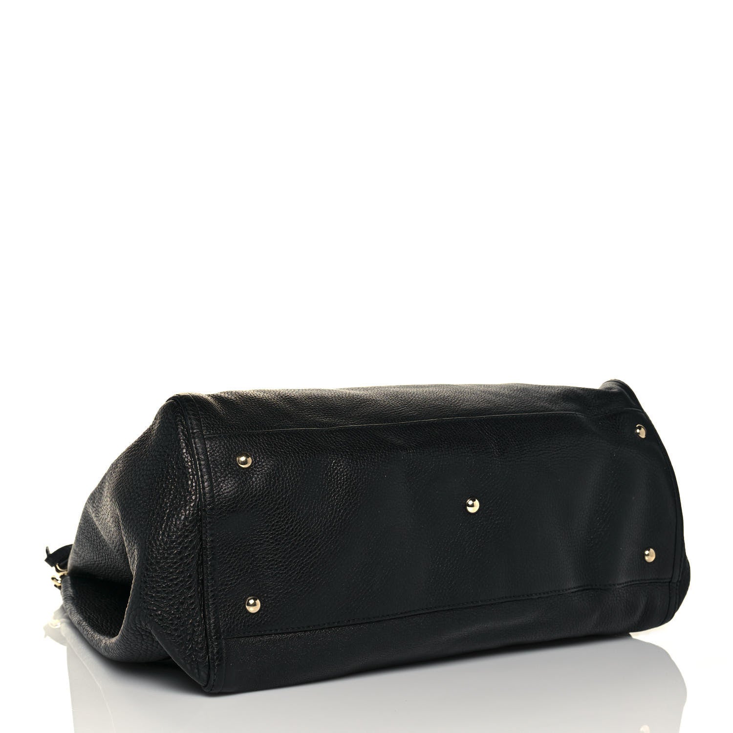 Gucci Pebbled Calfskin Large Soho Shoulder Bag Black 4 of 13