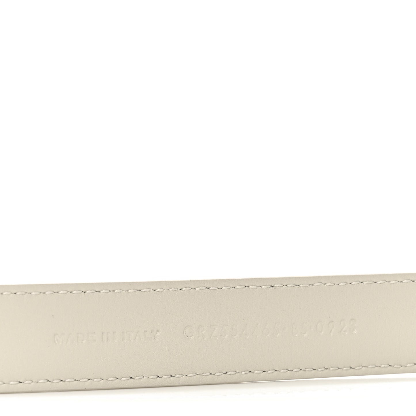 Smooth Calfskin Monogram Square Buckle Belt 85 34 Crema Soft