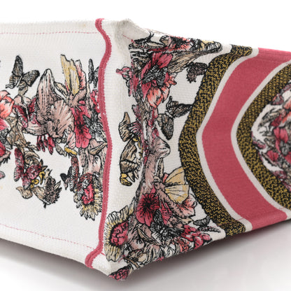Christian Dior Canvas Embroidered Medium Butterfly Print Book Tote Multicolor 10 of 14
