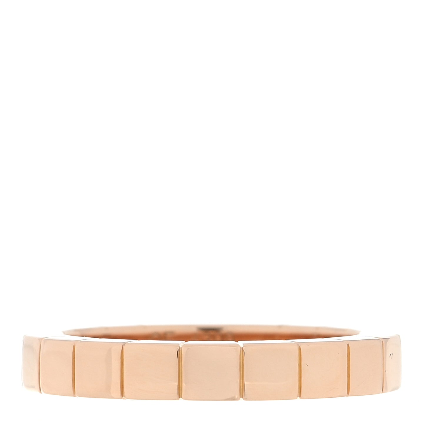 18K Pink Gold 3mm Lanieres Ring 49 4.75