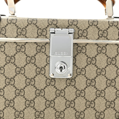 Gucci GG Supreme Monogram Globe-Trotter Beauty Case Brown 7 of 9