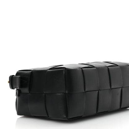 Bottega Veneta Lambskin Maxi Intrecciato Brick Cassette Bag Black 9 of 12