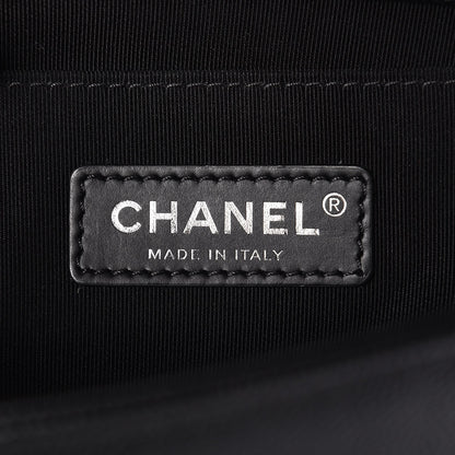 Chanel Caviar Chevron Quilted Medium Boy Flap Black 8 of 8