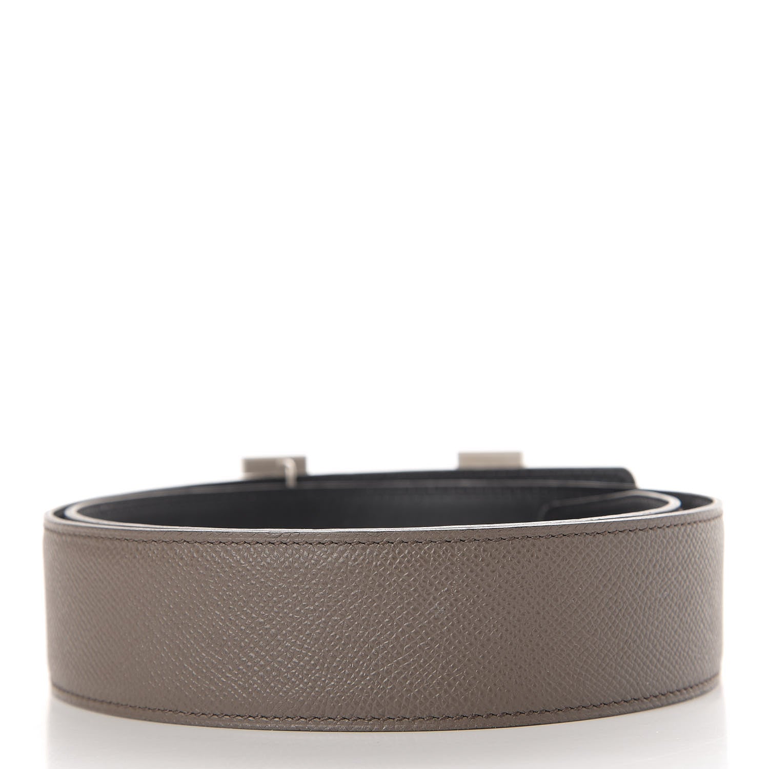 Hermes Epsom Swift 42mm Constance 2 H Belt 80 Etain Black 6 of 6
