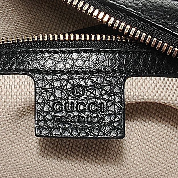 Gucci Pebbled Calfskin Small Soho Bowler Black 3 of 8