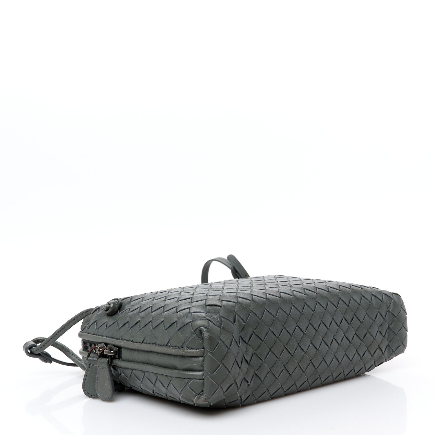Bottega Veneta Nappa Intrecciato Nodini Crossbody Messenger New Light Grey 5 of 11