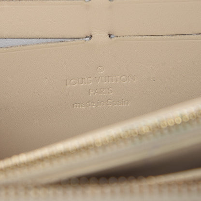 Louis Vuitton Vernis Leopard Zippy Wallet Blanc Corail 6 of 9