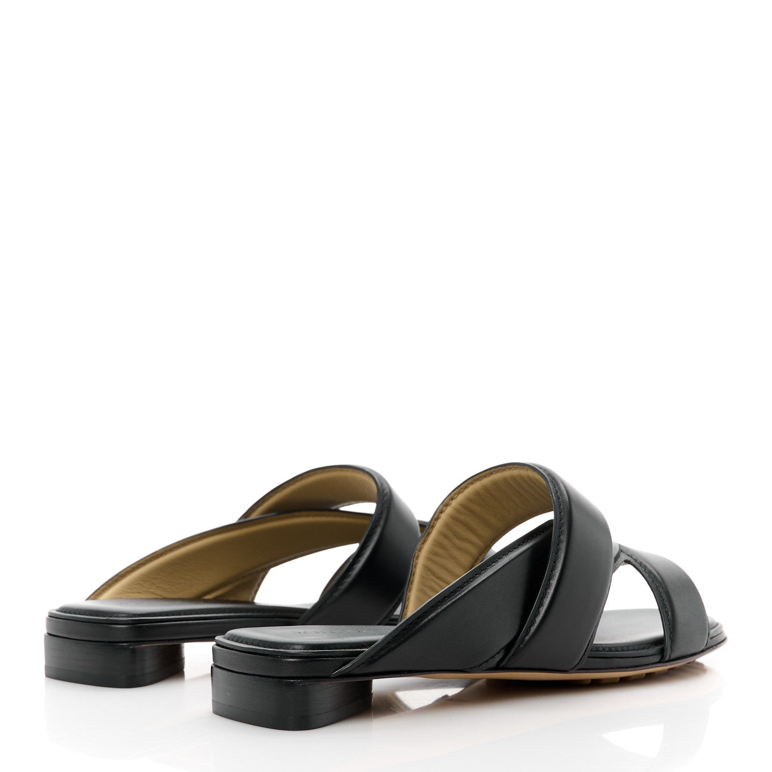 Bottega Veneta Calfskin The Band Flat Sandals 35 Black 4 of 7