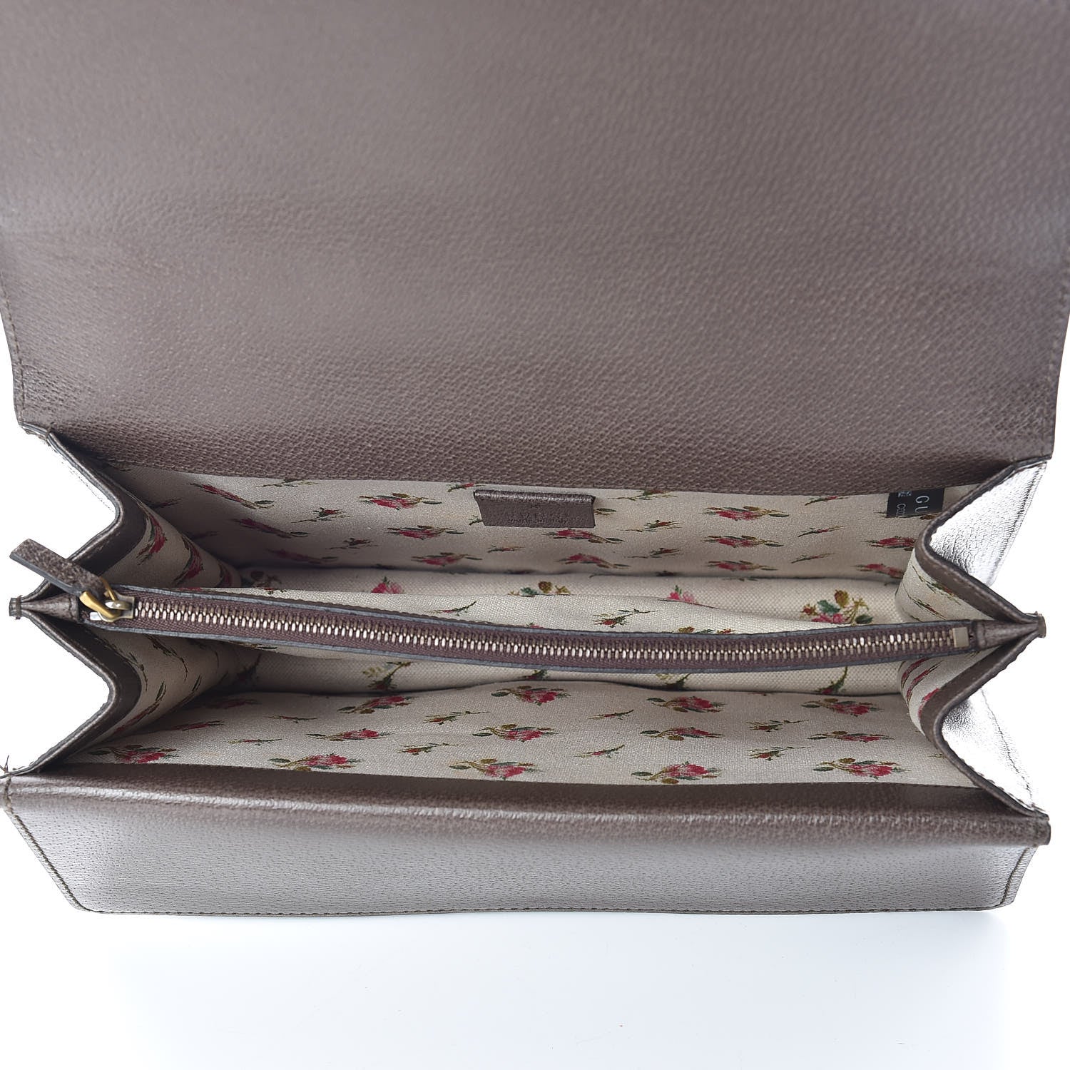 Gucci Textured Calfskin Web Medium Dionysus Shoulder Bag New Acero 5 of 9
