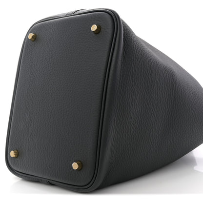Hermes Taurillon Clemence Picotin Lock 22 MM Black 10 of 12