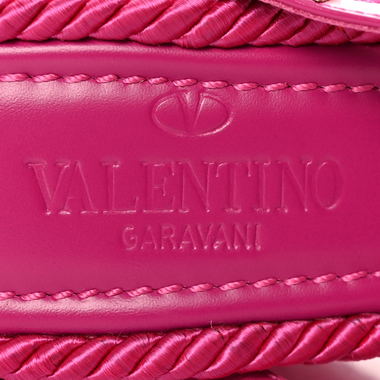 Calfskin Silk Rockstud Torchon Espadrille Wedge 25/95mm Slide Sandals 37 Rose Violet