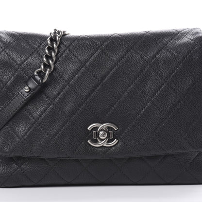 Chanel Calfskin Quilted Couture Messenger Black 8 of 10