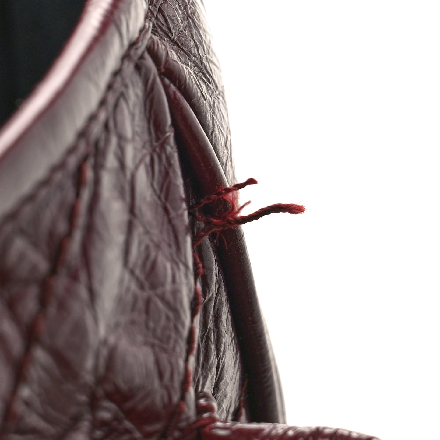 Crinkled Calfskin Matelasse Monogram Medium Niki Chain Satchel Rouge Legion