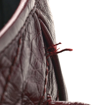 Saint Laurent Crinkled Calfskin Matelasse Monogram Medium Niki Chain Satchel Rouge Legion 13 of 13