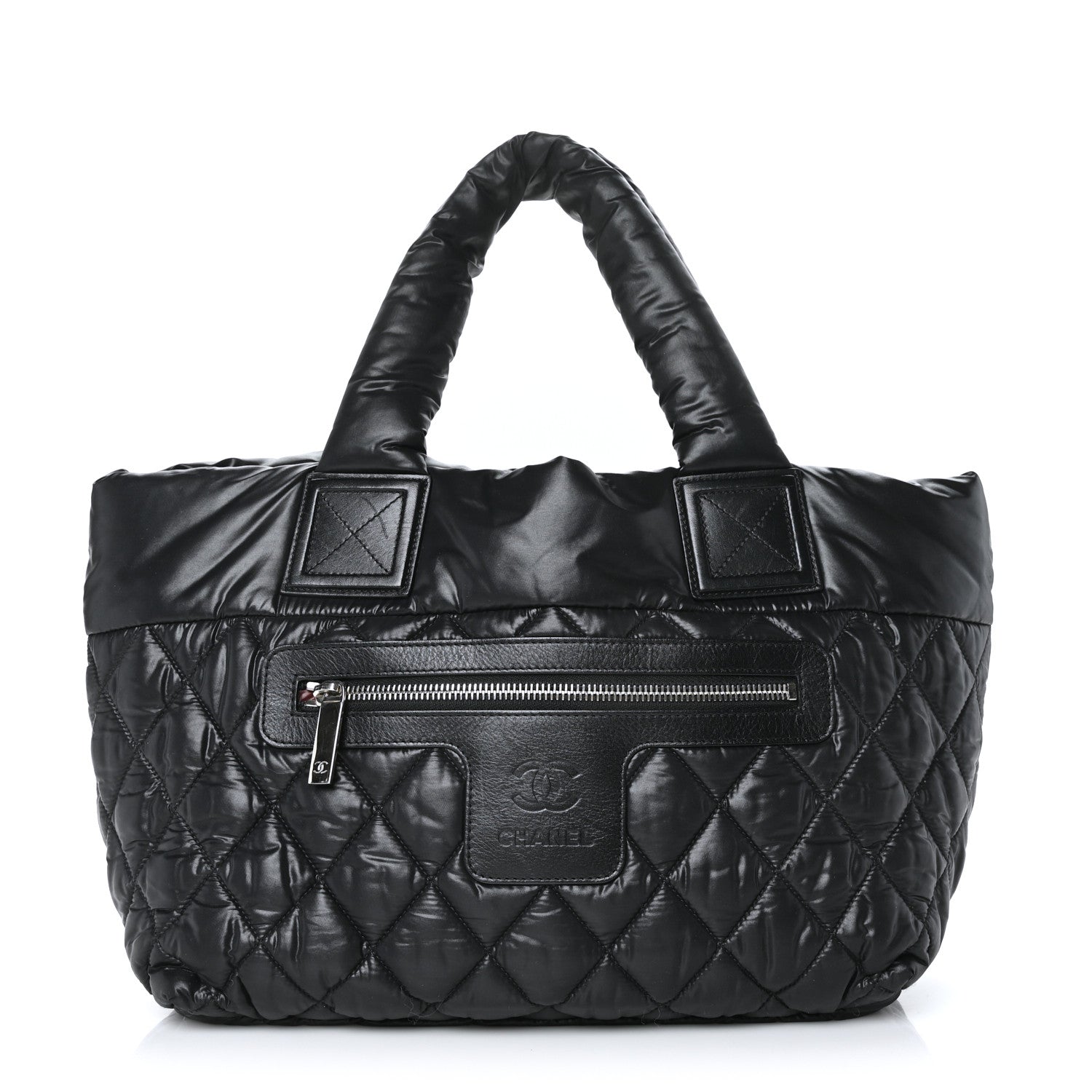 Chanel Nylon Quilted Small Coco Cocoon Tote Black 1 of 10
