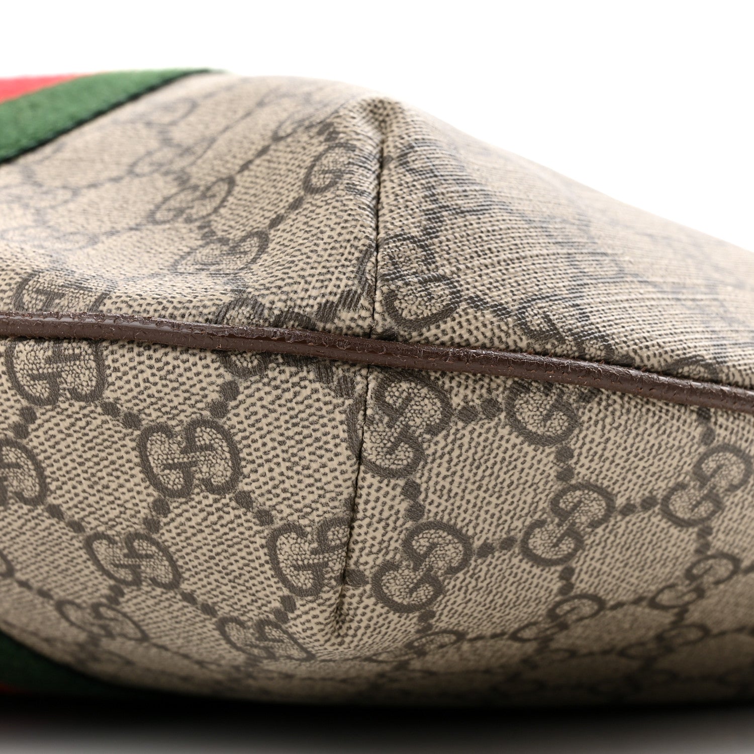 Gucci GG Supreme Monogram Web Small Ophidia Half Moon Hobo Brown 10 of 11