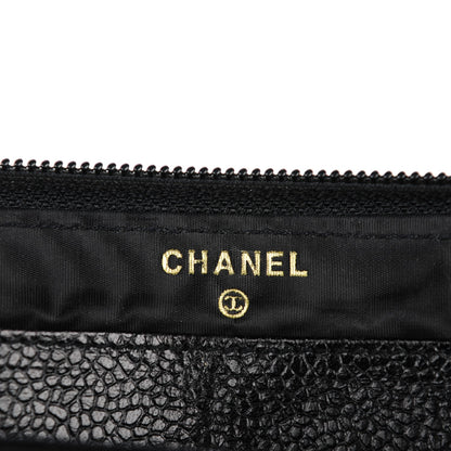 Chanel Caviar Large Timeless CC Zip Around Wallet Black 6 of 9
