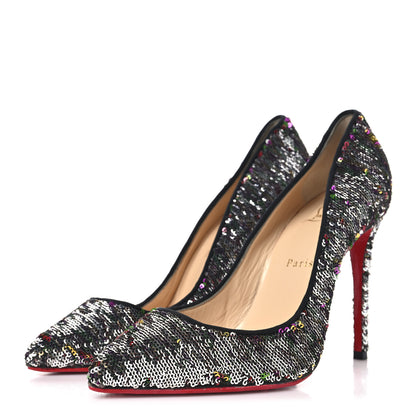 Christian Louboutin Paillettes Caresse Pigalle Follies 100 Pumps 39 Multicolor 4 of 9