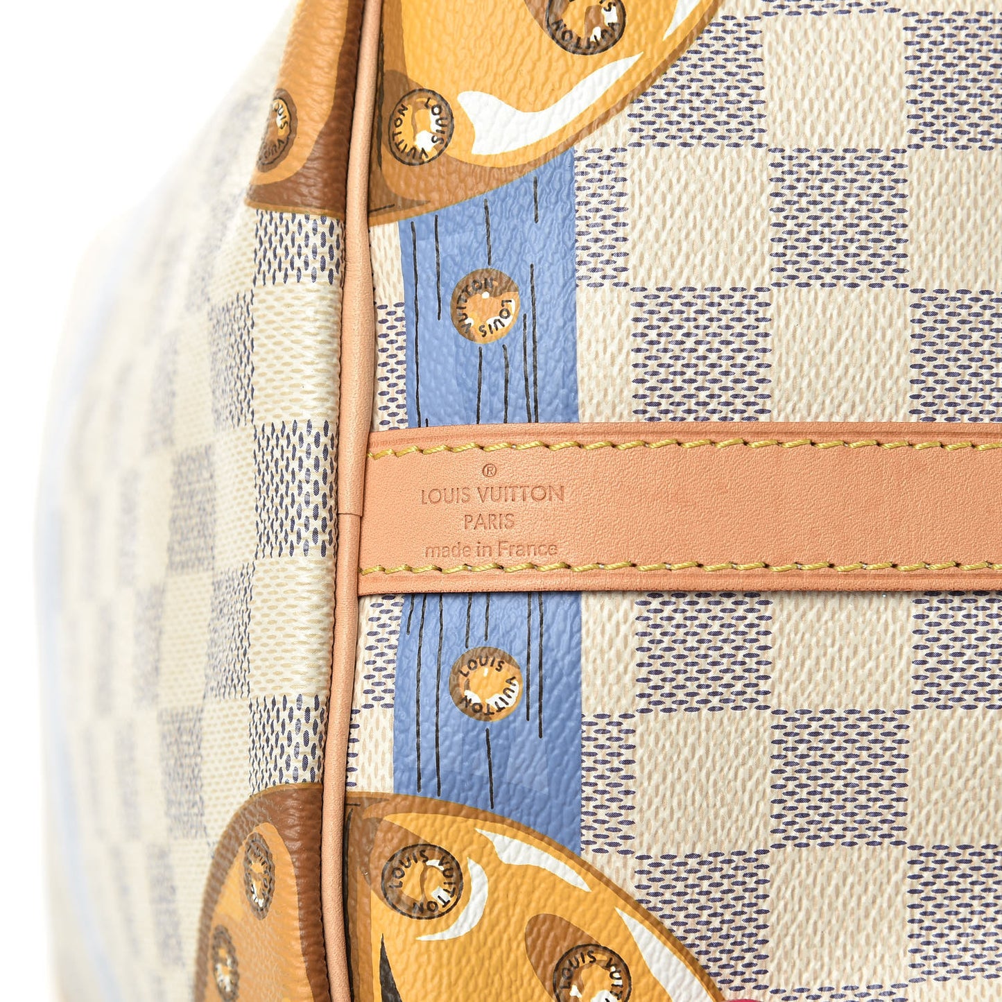 Damier Azur Summer Trunks Speedy Bandouliere 30
