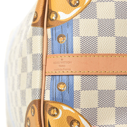 Louis Vuitton Damier Azur Summer Trunks Speedy Bandouliere 30 7 of 18