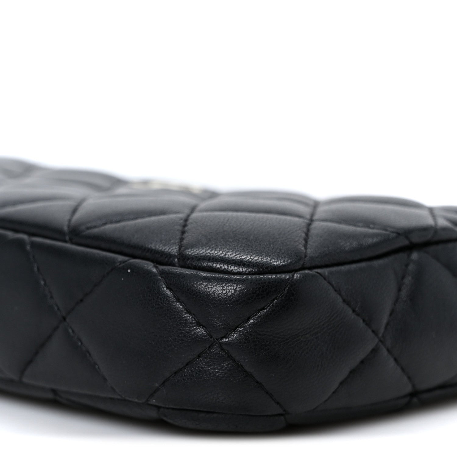 Chanel Lambskin Quilted Small Clutch With Chain Black 12 of 13