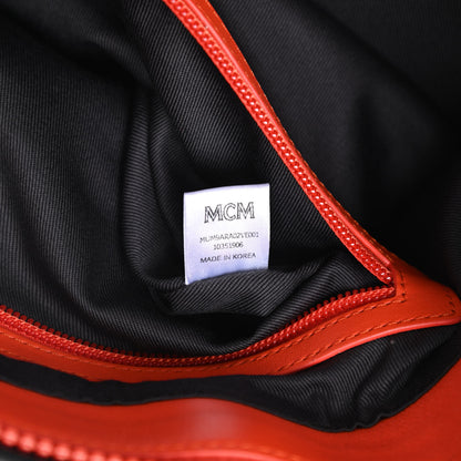 MCM Visetos Large Messenger Bag Estate Blue 8 of 17