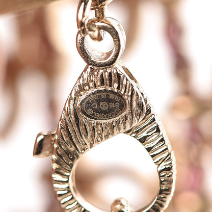 Chanel Metal Lambskin CC Chain Link Bracelet Gold Pink 4 of 5