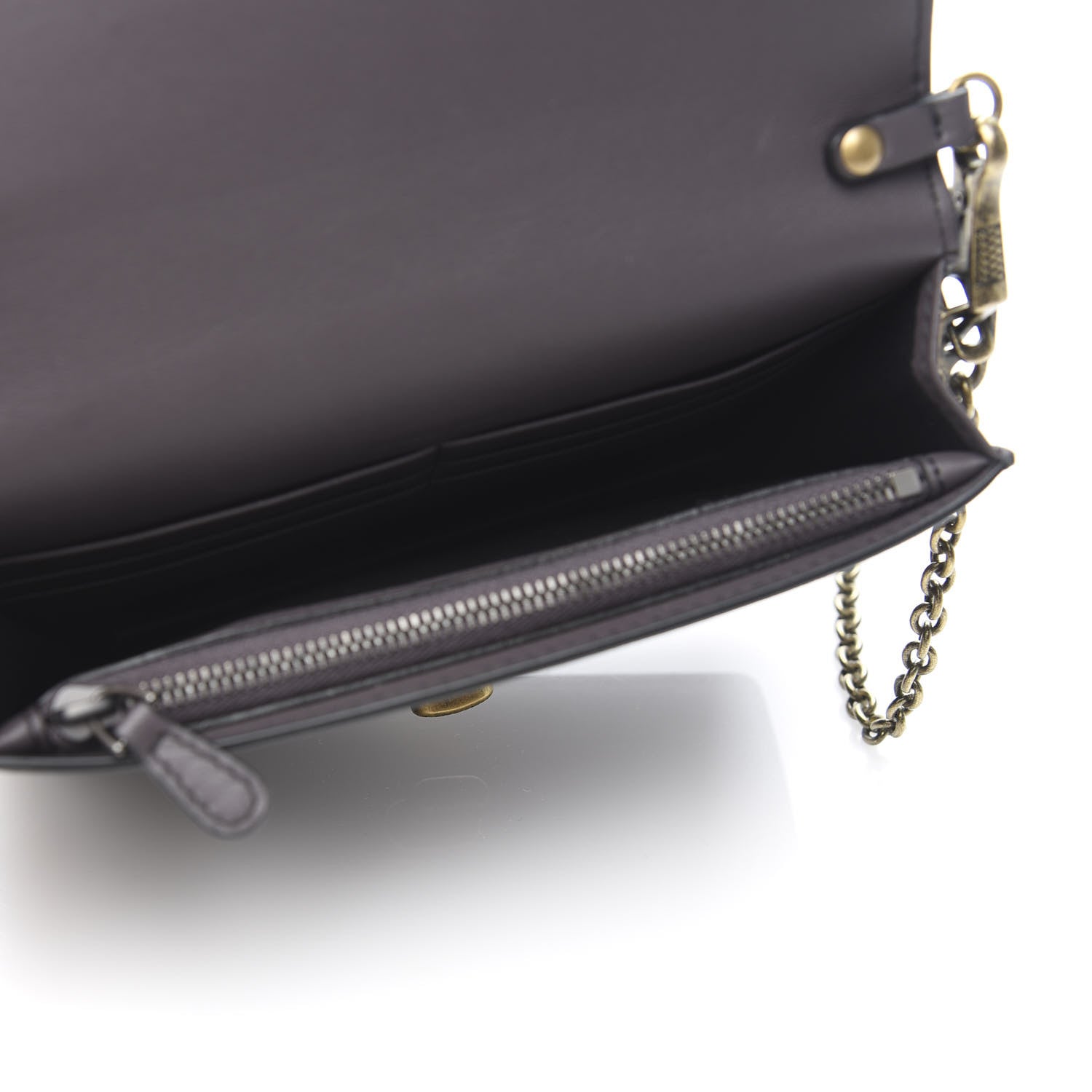 Bottega Veneta Nappa Ellittica Chain Wallet Quetsche 5 of 10