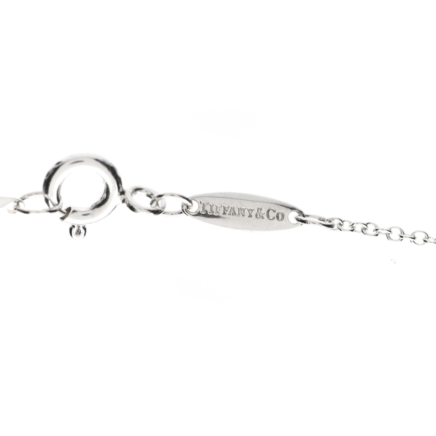 Sterling Silver Diamond .09ctw Elsa Peretti Diamonds by the Yard Three Station Necklace