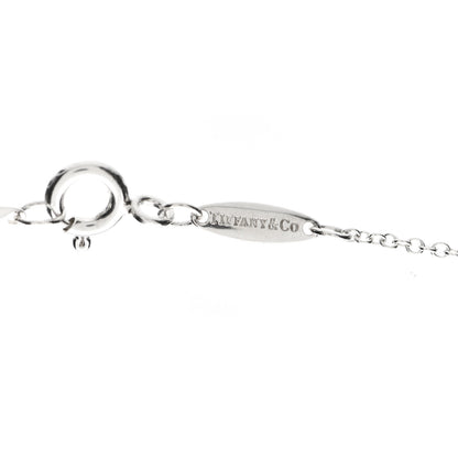 Tiffany Sterling Silver Diamond .09ctw Elsa Peretti Diamonds by the Yard Three Station Necklace 4 of 5
