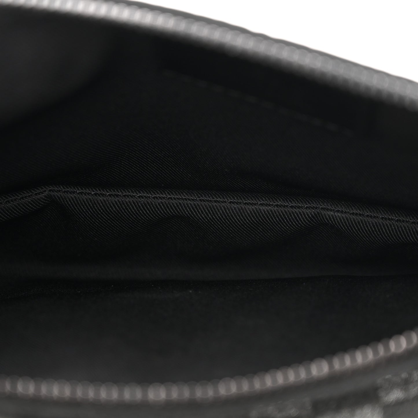 Damier Glitter Taurillon Monogram In The Loop Trio Pouch Black Silver