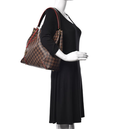 Louis Vuitton Damier Ebene Caissa Hobo Cherry 2 of 16