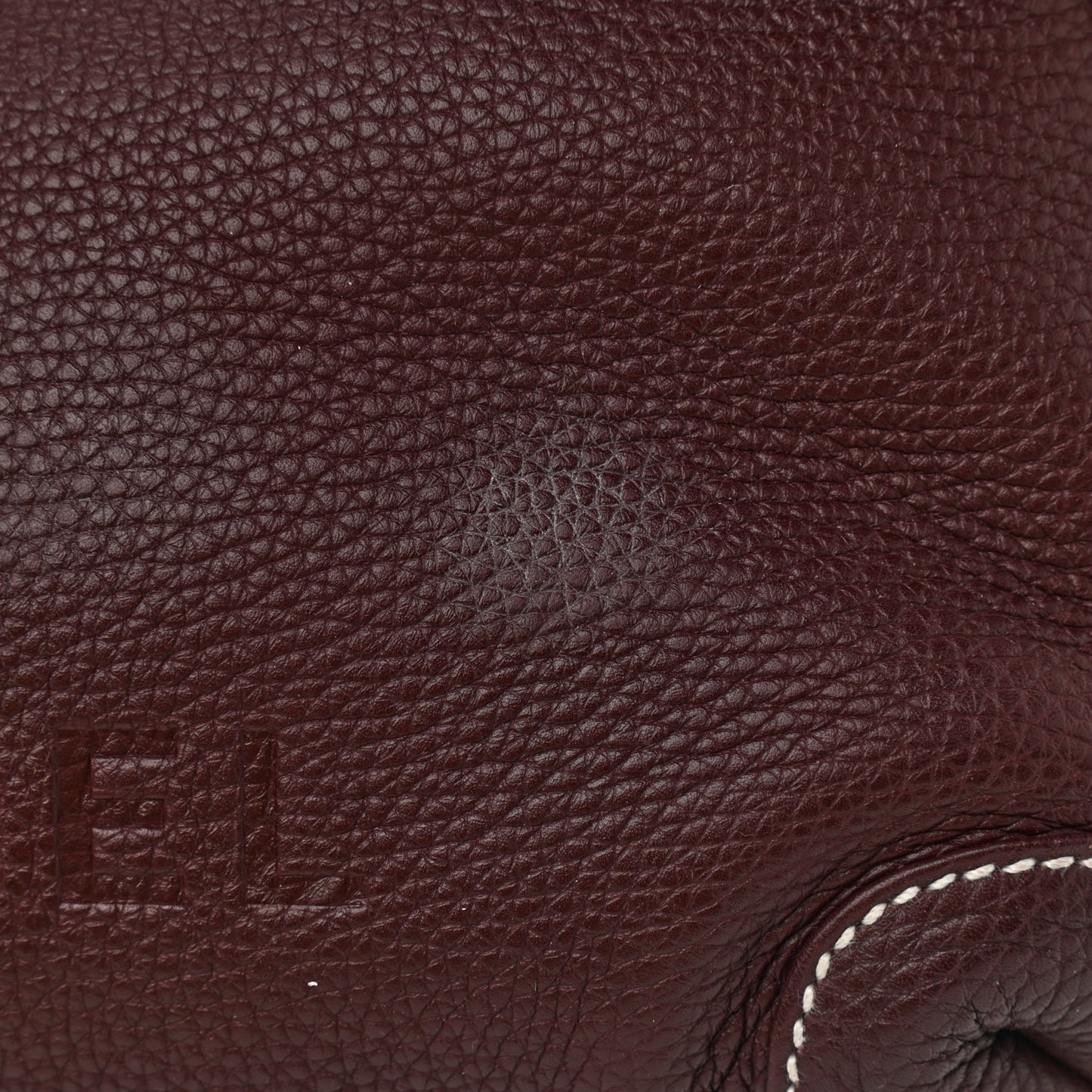 Grained Calfskin Tassel Hobo Dark Bordeaux