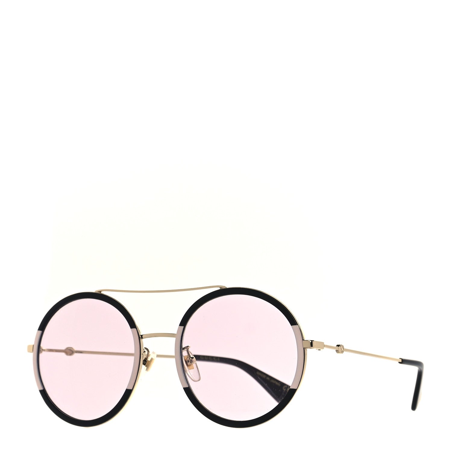Gucci Round Frame Sunglasses Black 1 of 8