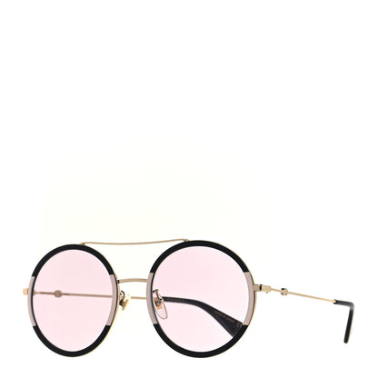 Gucci Round Frame Sunglasses Black 1 of 8