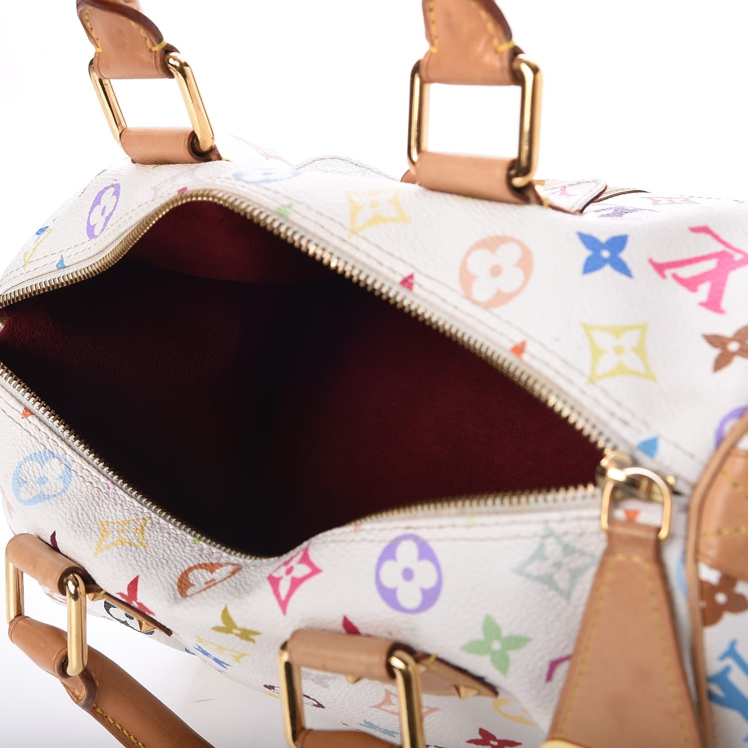Louis Vuitton Monogram Multicolor Speedy 30 White 5 of 6