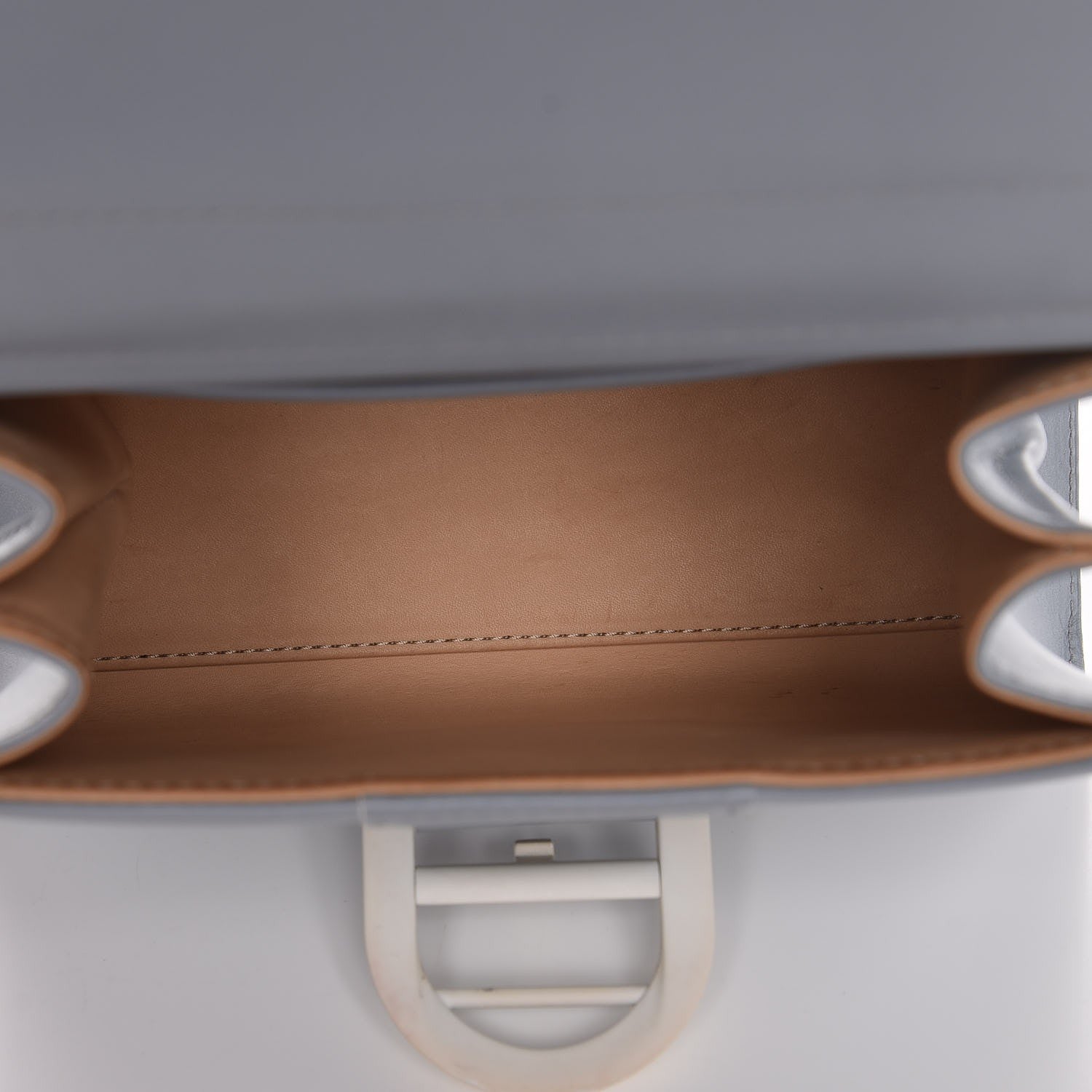 Delvaux Calfskin Mini Brillant Satchel Light Blue 6 of 11