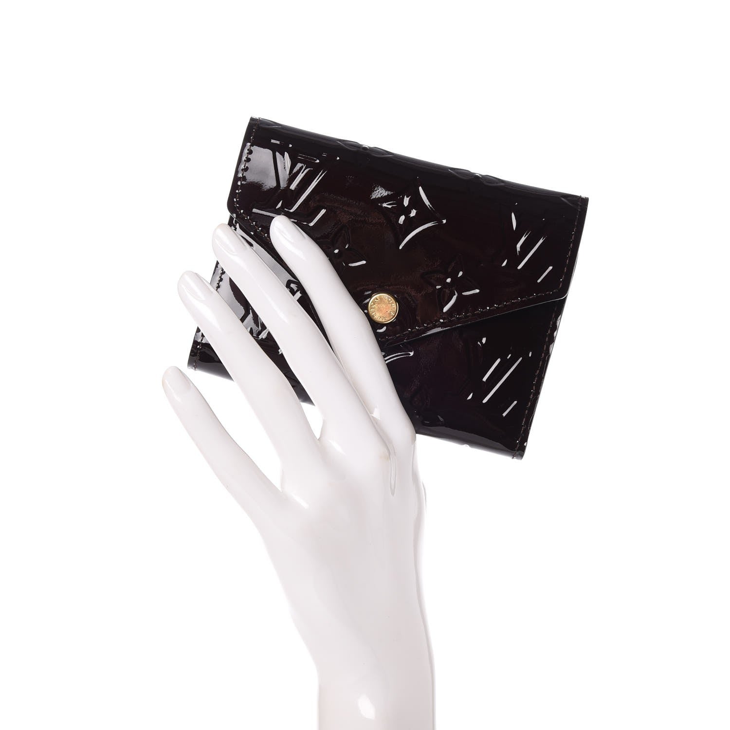 Louis Vuitton Vernis Victorine Wallet Amarante 2 of 9
